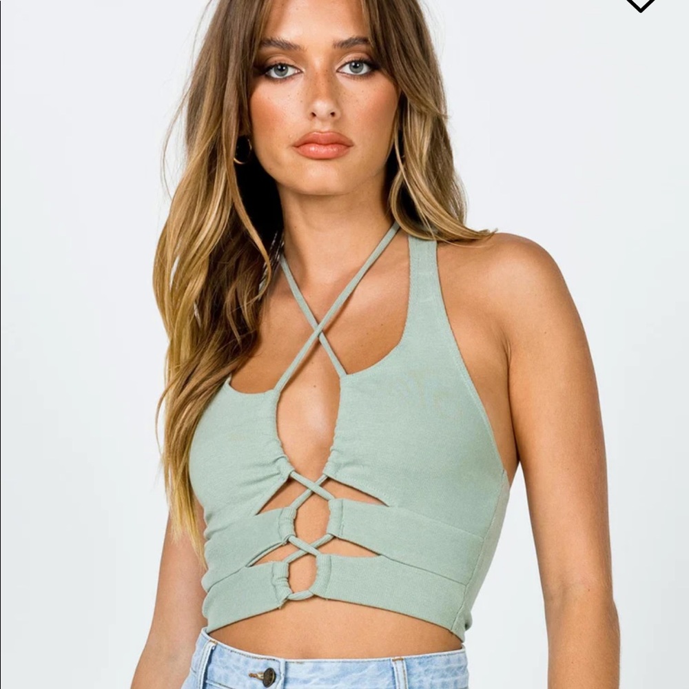 NWT Princess Polly Raddix Top Green
